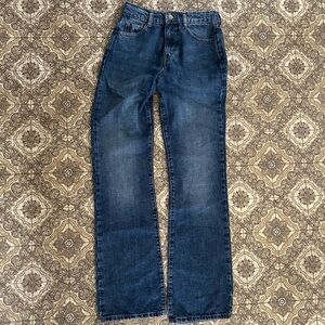 Sezane Serge High Rise Blue Jeans